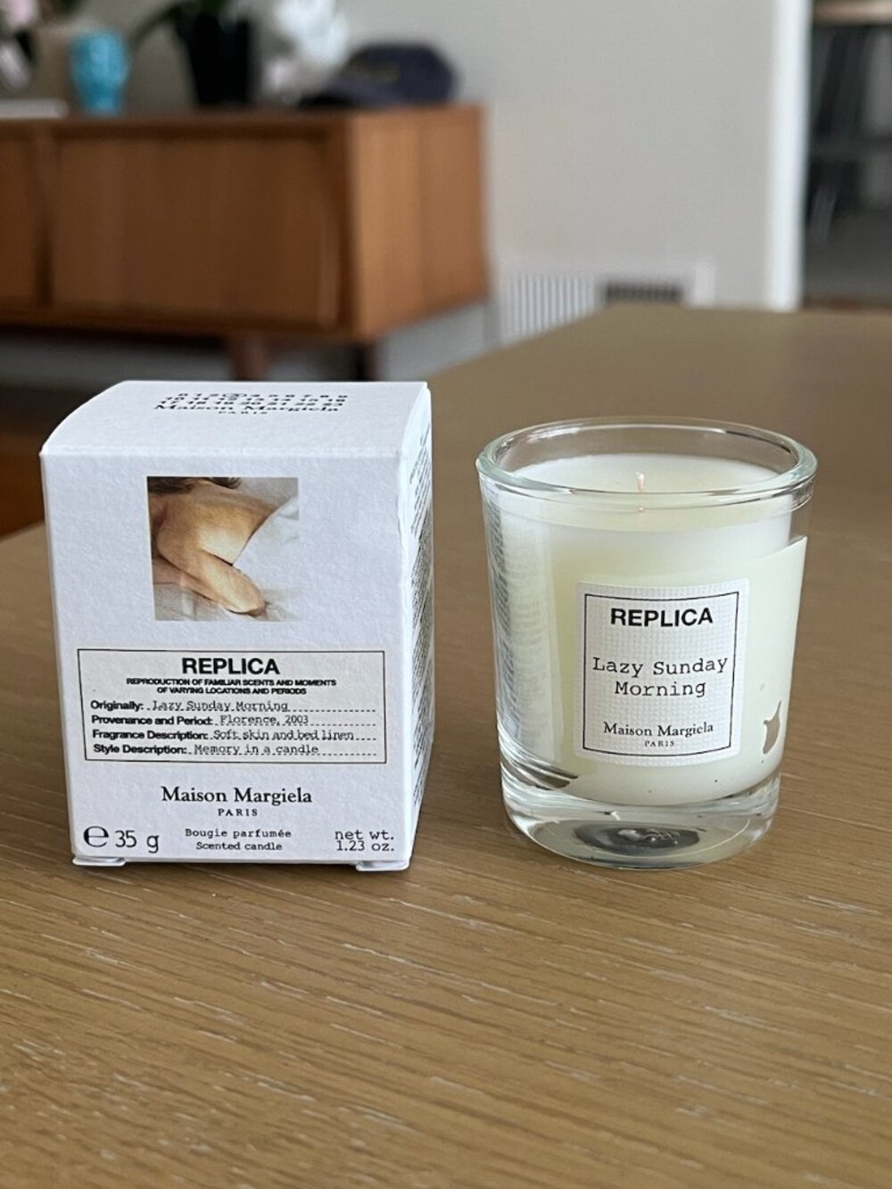 Maison Margiela Replica Lazy Sunday Morning Mini Candle 35g/1.23oz NIB